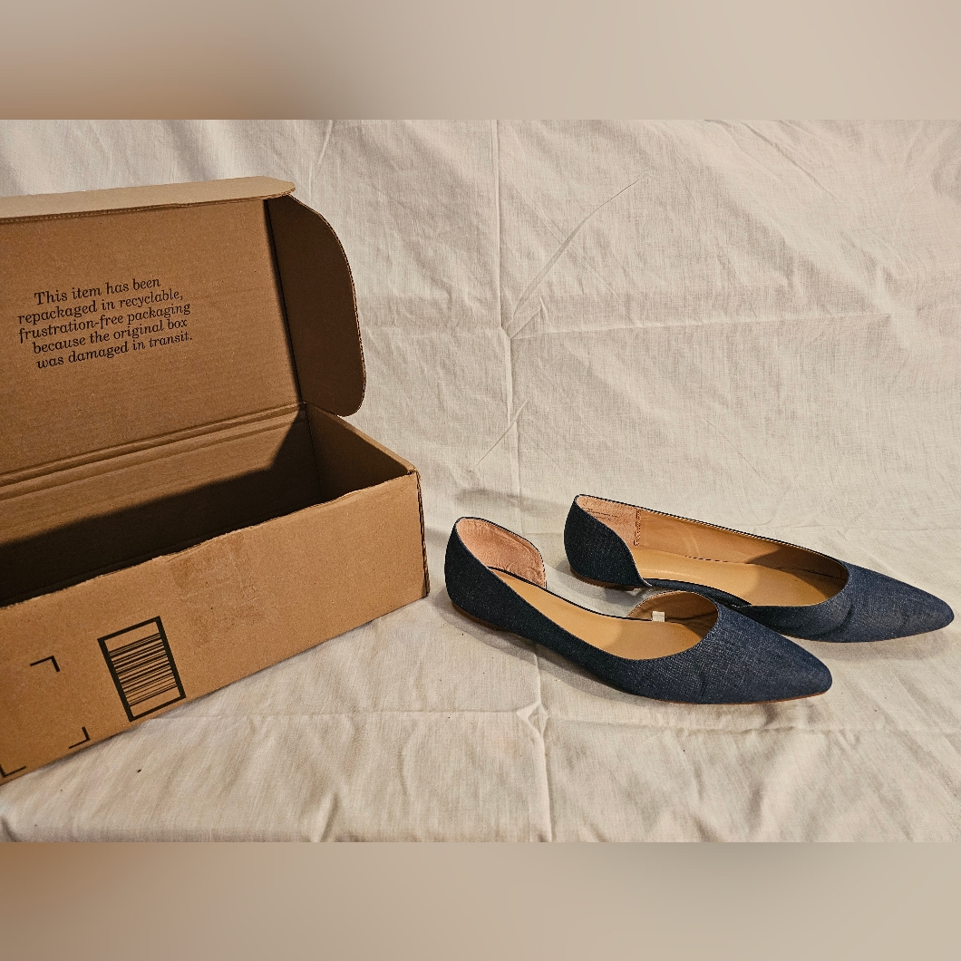 A New Day Denim Color Flats Size 12